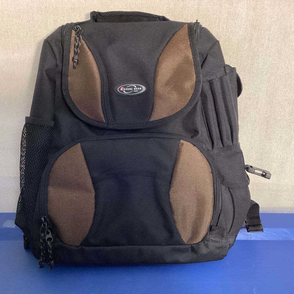 olympia casual gear backpack pockets zippered 17”x15”